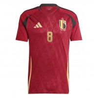 Maglia Calcio Belgio Youri Tielemans #8 Prima Divisa Europei 2024 Manica Corta